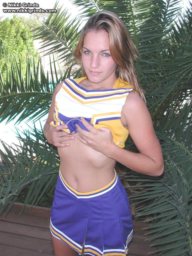 Pics of Nikki Grinds dressed as a sexy cheerleader #59779248