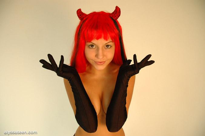 Pictures of Alyssa Teen dressed as a sexy devil #53064439