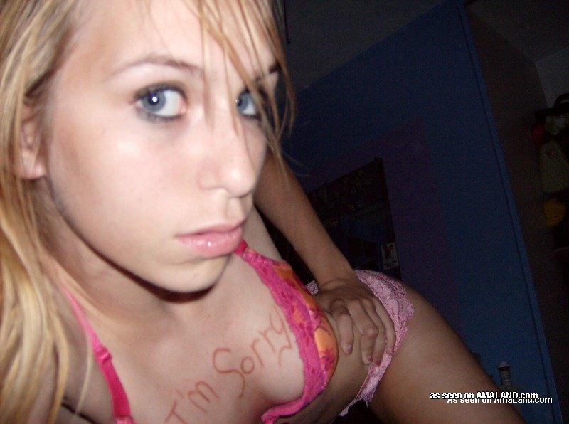 Compilation of a blue-eyed babe camwhoring in her lingerie #60712191