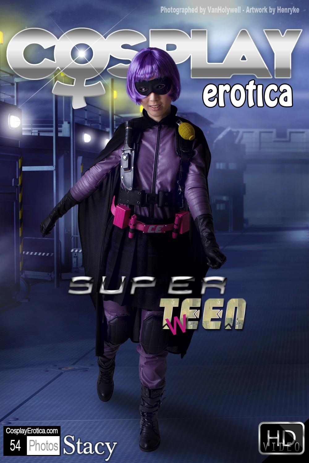 Beautiful cosplayer Stacy dresses up as Hit Girl #60007726