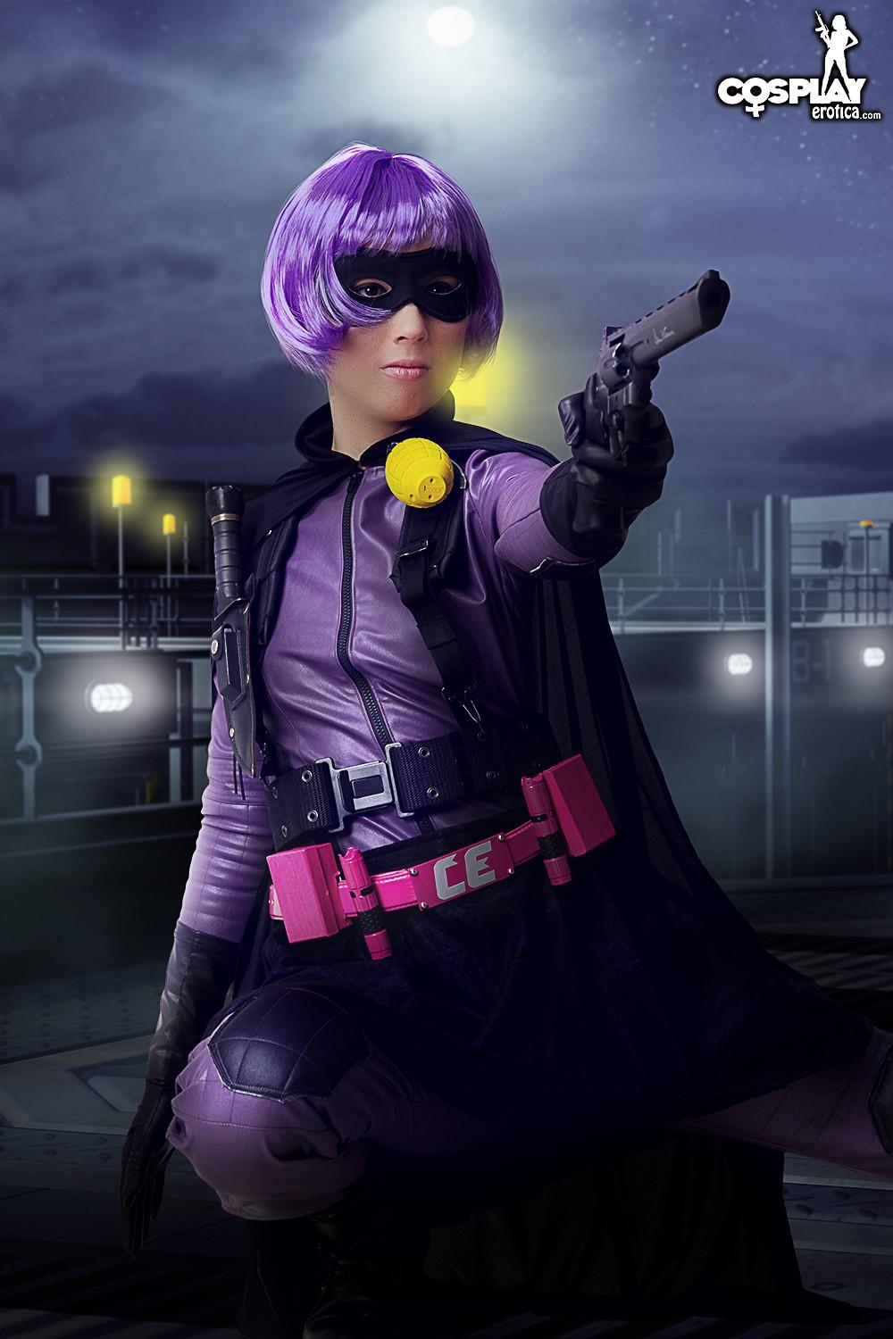 Beautiful cosplayer Stacy dresses up as Hit Girl #60007731