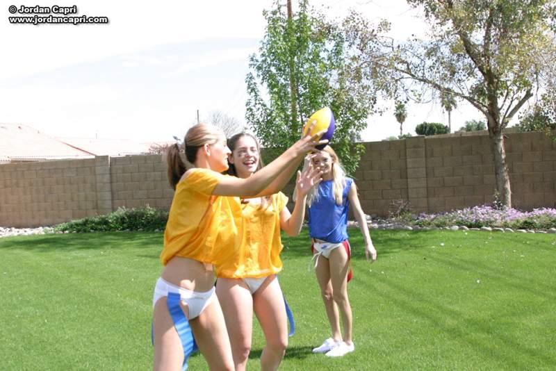 teen girls play outside #54083699