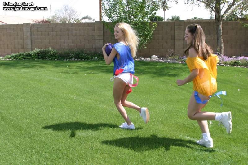 teen girls play outside #54083725