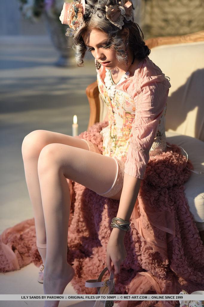 La belleza morena lily sands se desnuda para ti en su vestido victoriano
 #60603735