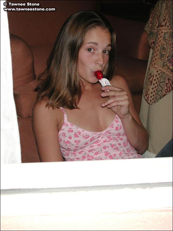 Pics of Tawnee getting kinky with a lollipop #60060965