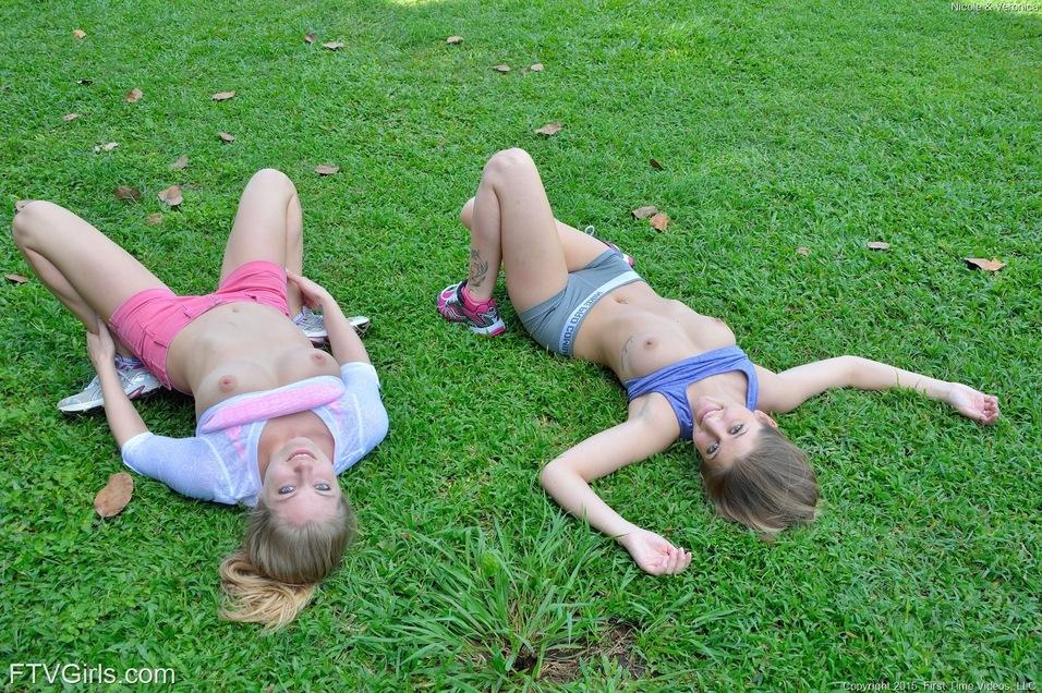 Nicole and Veronica get hot in kapiolani park #59749310