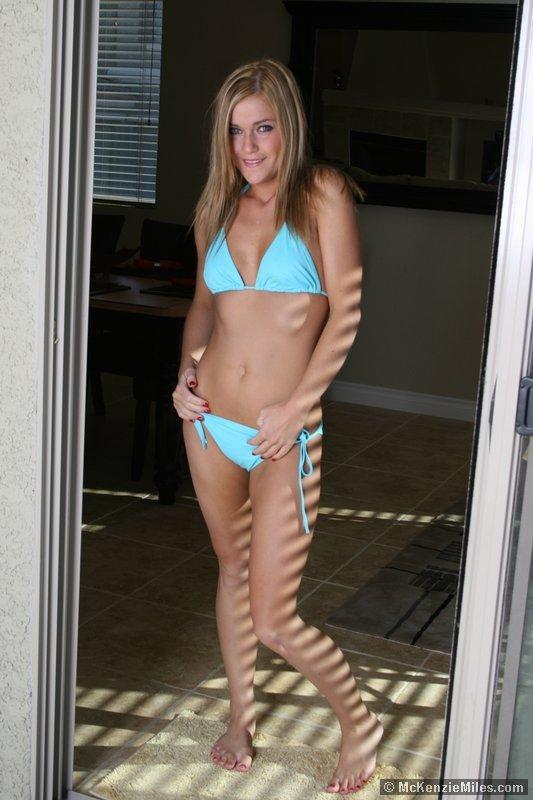 Pictures of teen star McKenzie Miles stripping out of her bikini #59443971