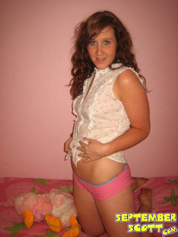 Pictures of teen September Scott teasing in her panties #59948960