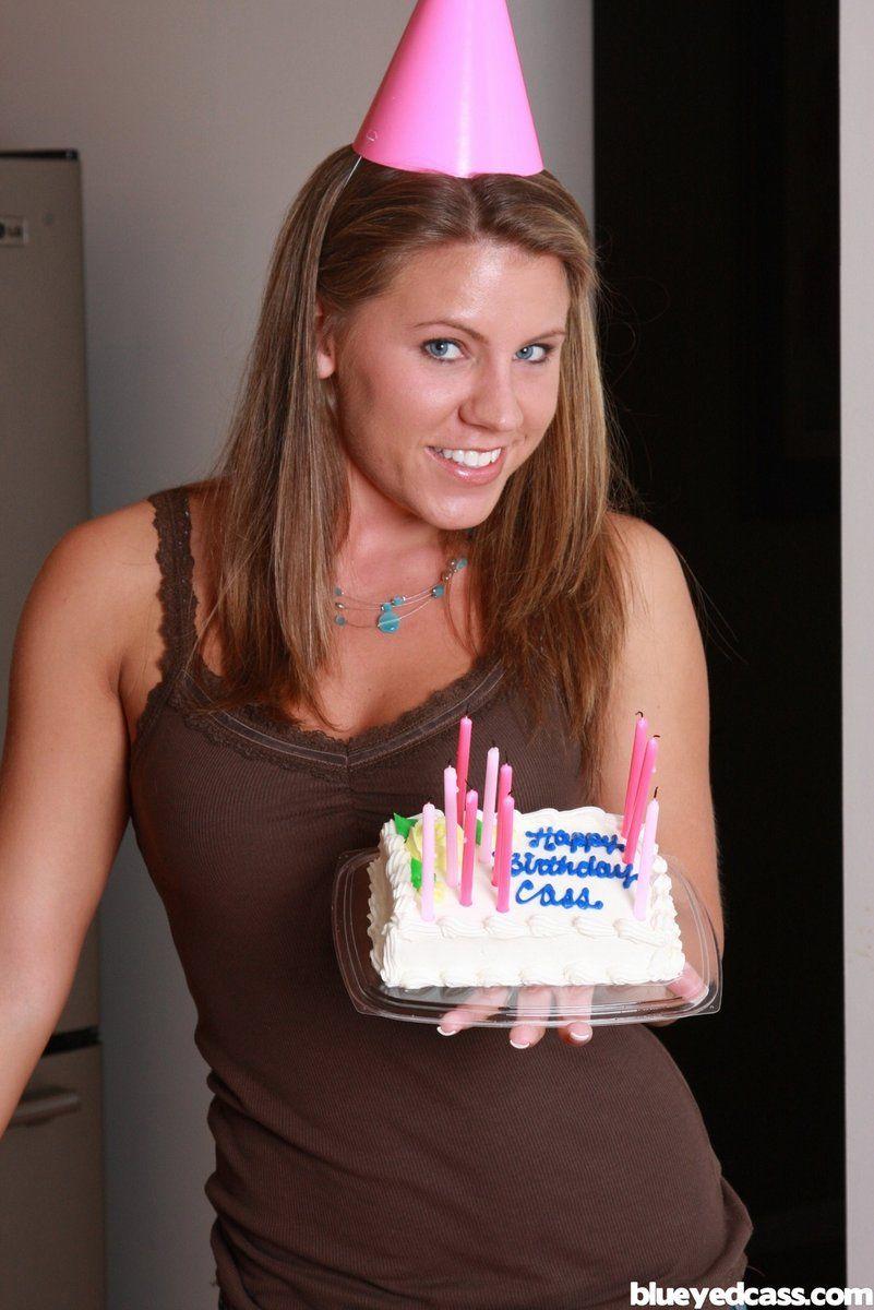 Pictures of teen babe Blueyed Cass getting freaky on her birthday #53454372