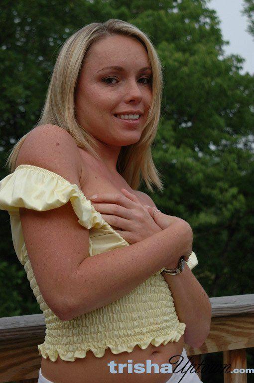 Pictures of Trisha Uptown fingering her pussy outside #60114387