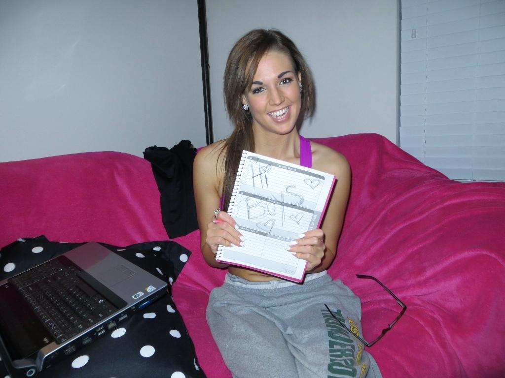 College coed Val Midwest gets bored studying and takes a break to masturbate #60124244