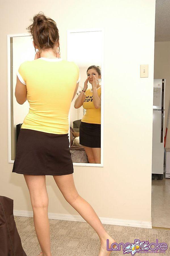 Pictures of Lana Brooke checking herself out in the mirror #58813041