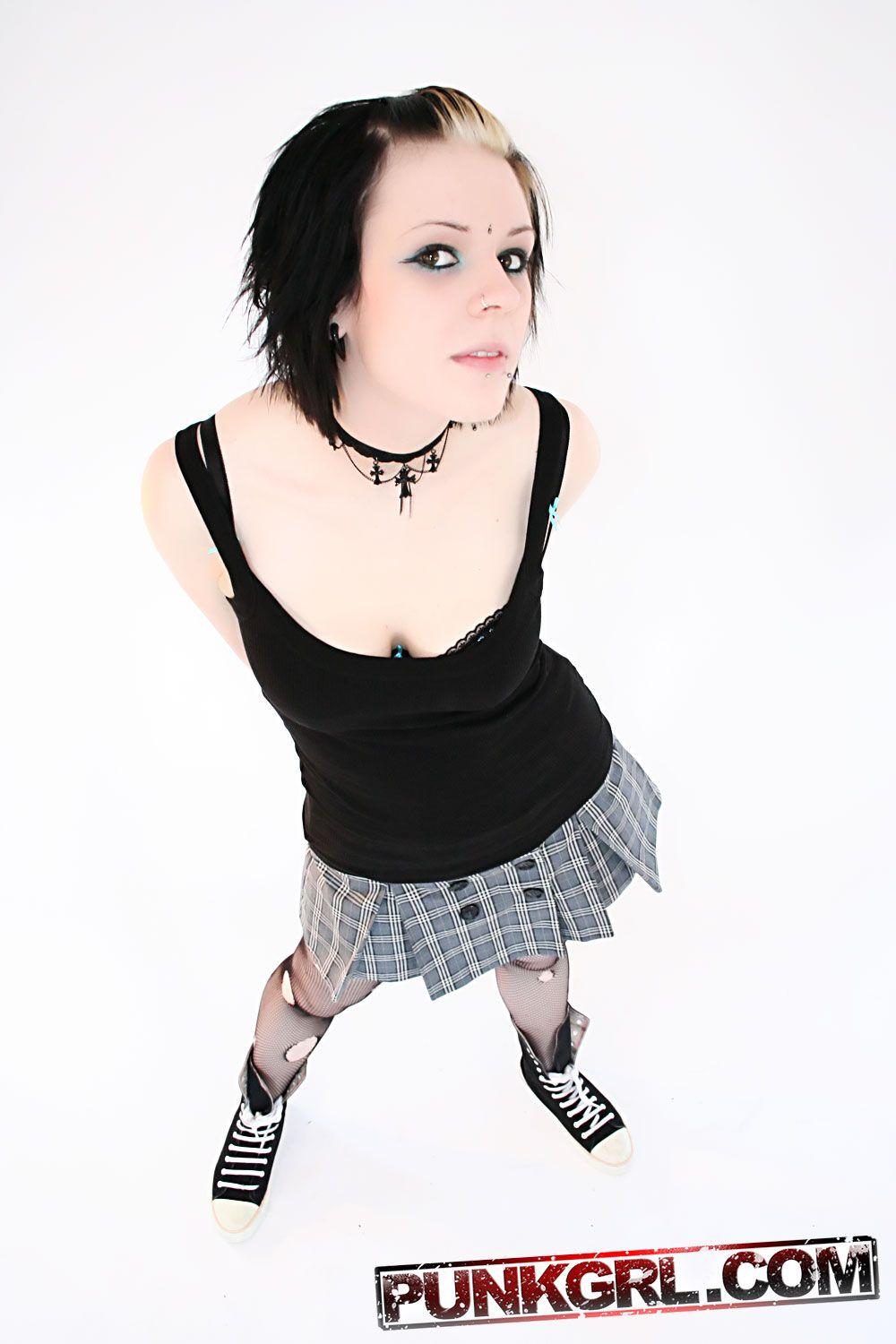 Pictures of teen punk Sky being a naughty schoolgirl #60763848