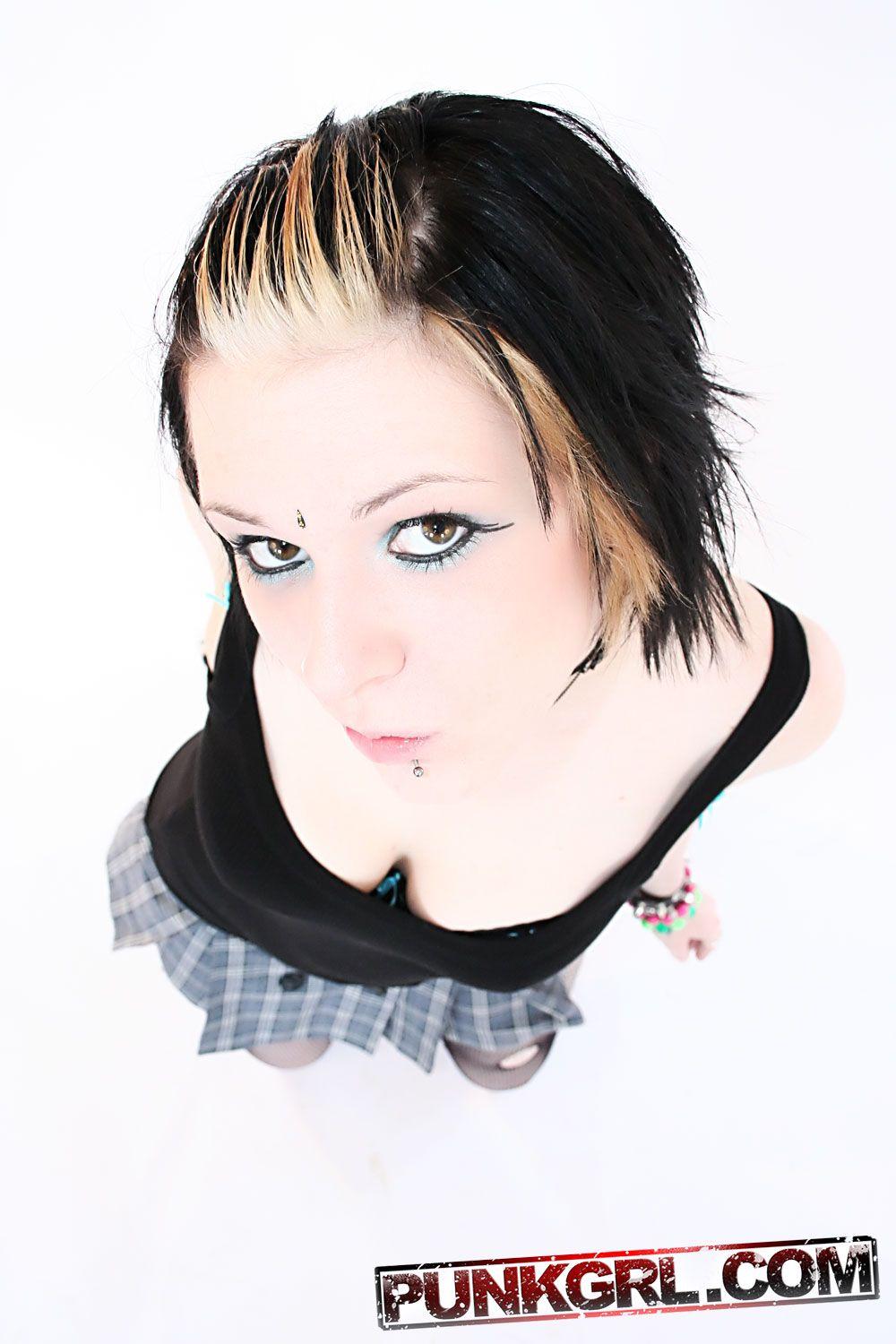 Pictures of teen punk Sky being a naughty schoolgirl #60763859