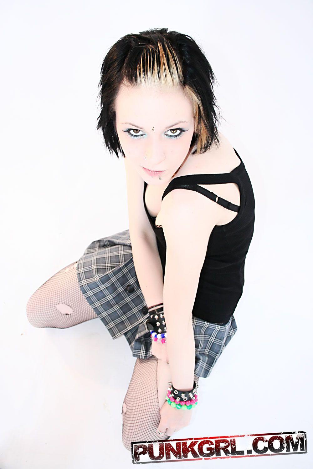 Pictures of teen punk Sky being a naughty schoolgirl #60763891