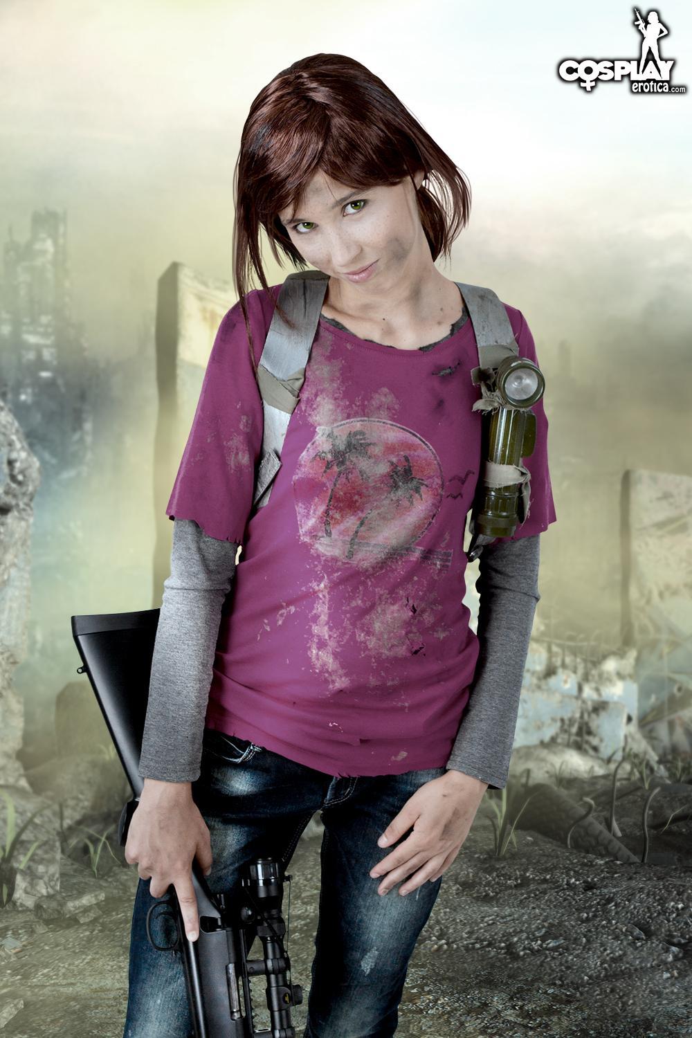 Cute cosplay girl Stacy is going to win the war in Resistance #60007650
