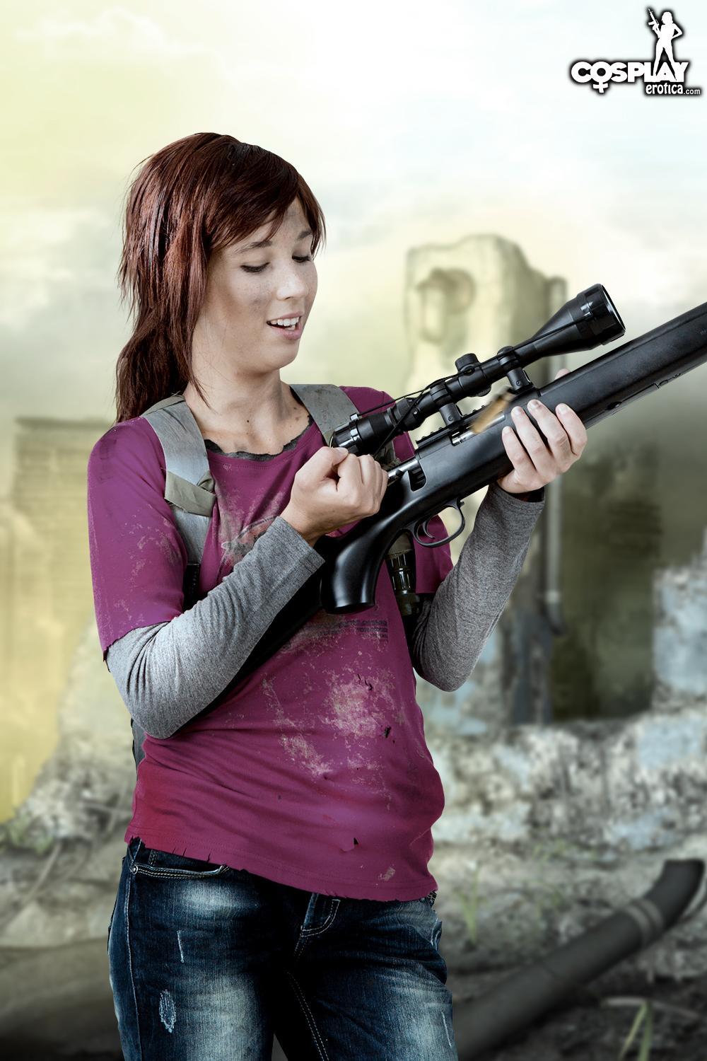 Cute cosplay girl Stacy is going to win the war in Resistance #60007655