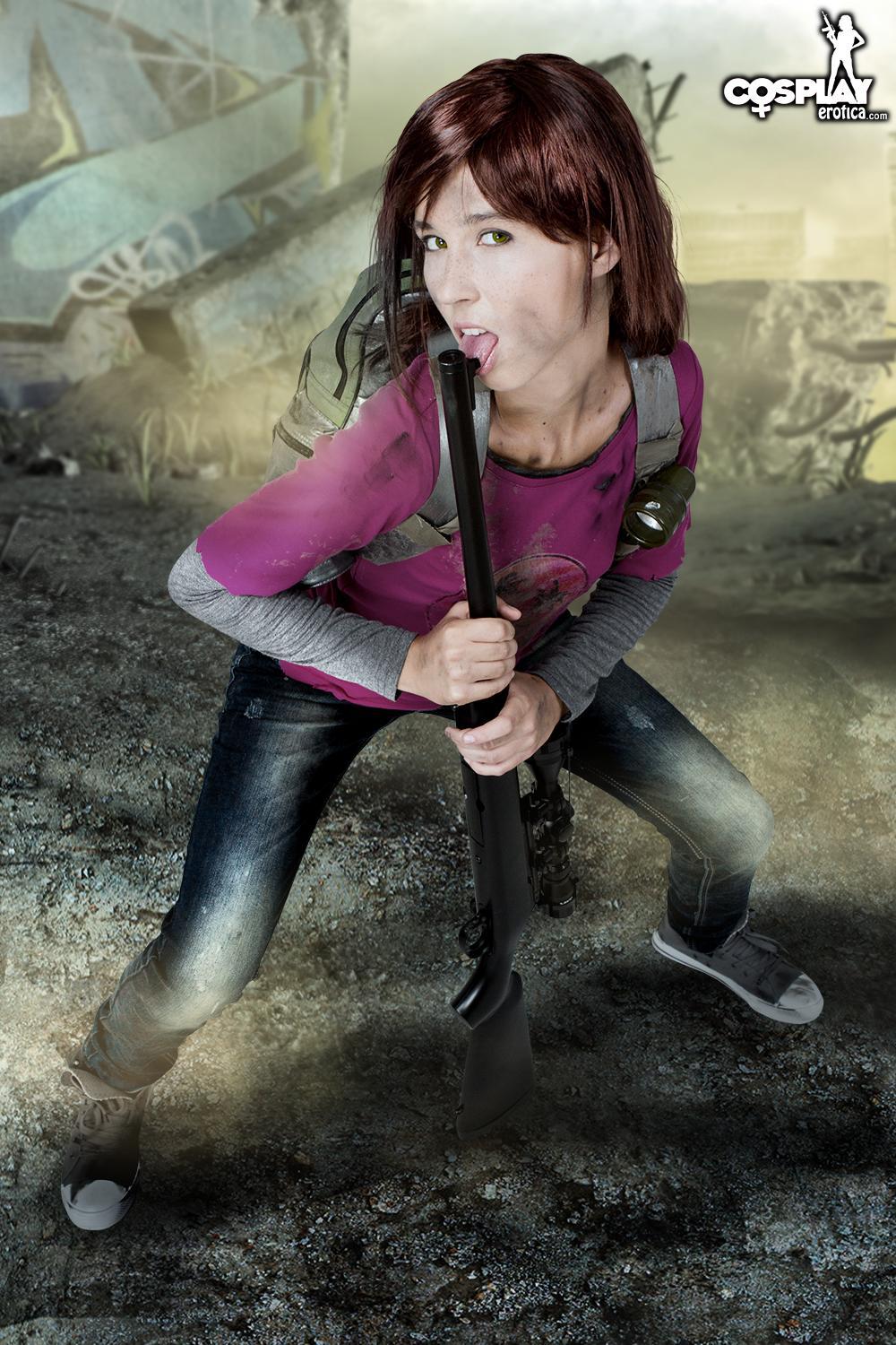 Cute cosplay girl Stacy is going to win the war in Resistance #60007657