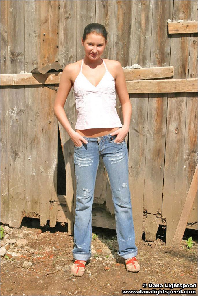 Dana Lightspeed shows her tits on a farm #53941119