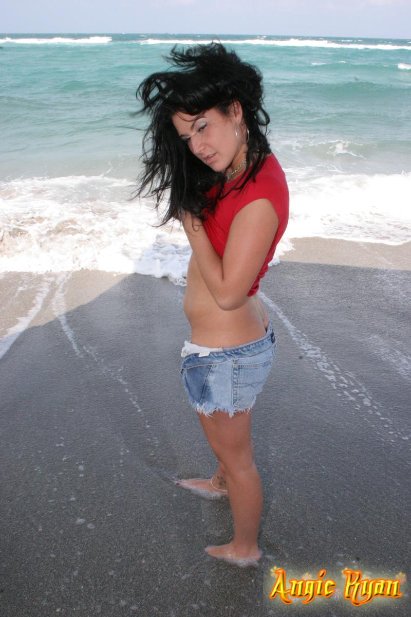 Pictures of Angie Ryan stripping on a beach #53199136