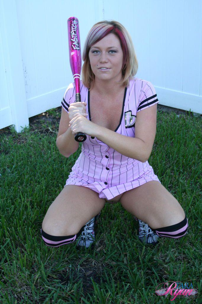 Pictures of teen babe Tara Ryan having some fun with baseball #60056068