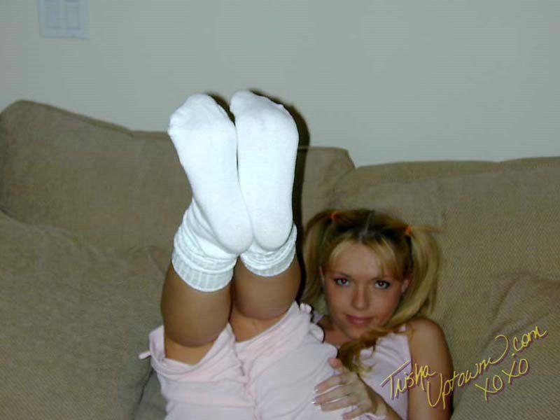 Pictures of teen star Trisha Uptown dressed in pigtails and socks #60114833