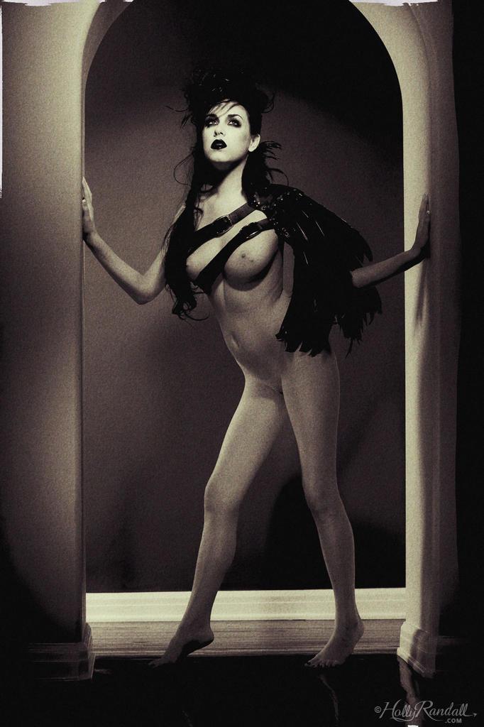 Hot goth pinup model Heather Joy displays her sexy body #54739876