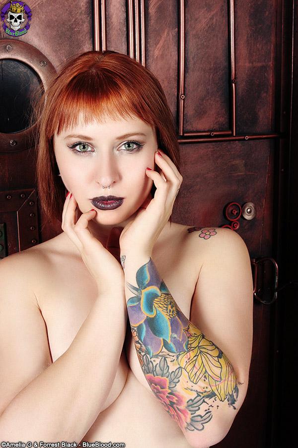 Adventurous tattooed steampunk redhead Eidyia #60366641