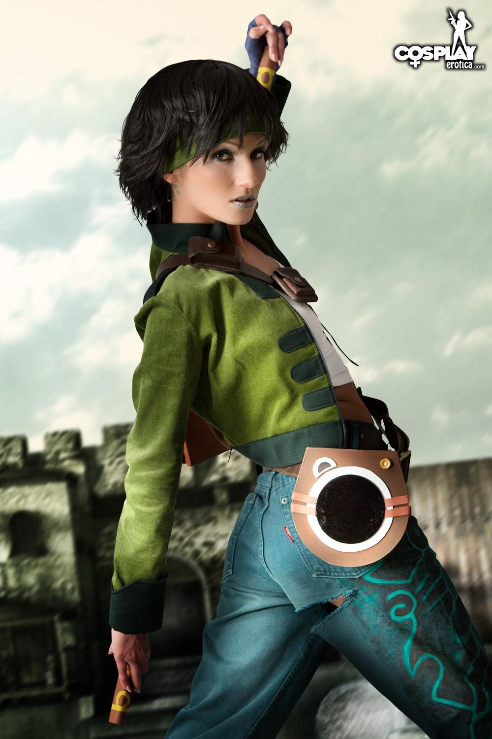 La chica de cosplay zorah se viste de jade de más allá del bien y del mal
 #60210649