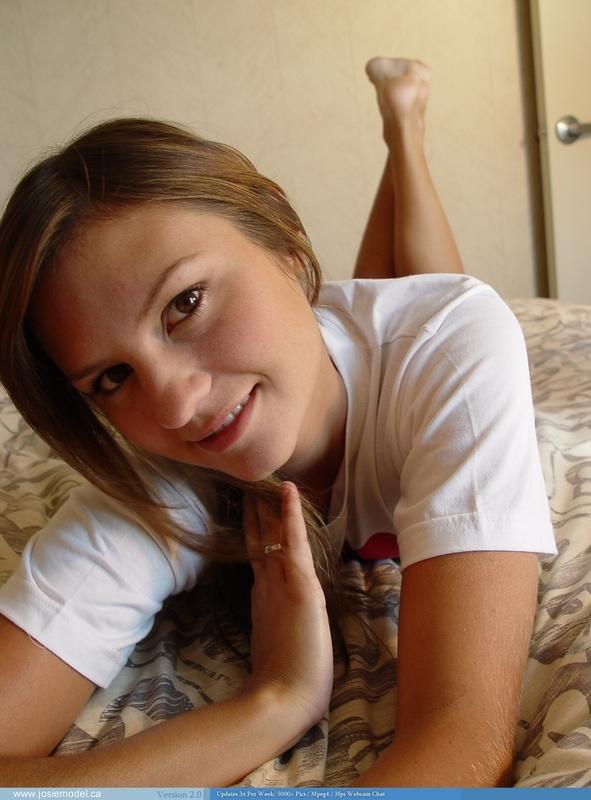Pictures of Josie Model being cute in bed #55736962