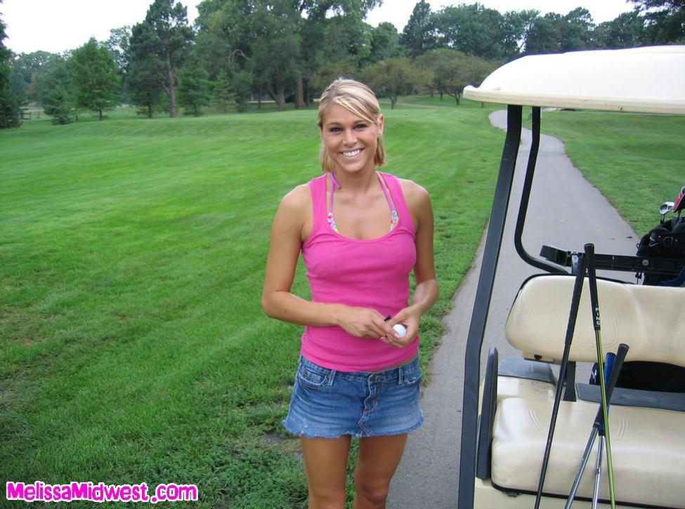 Pictures Of Melissa Midwest Playing One Kinky Game Of Golf