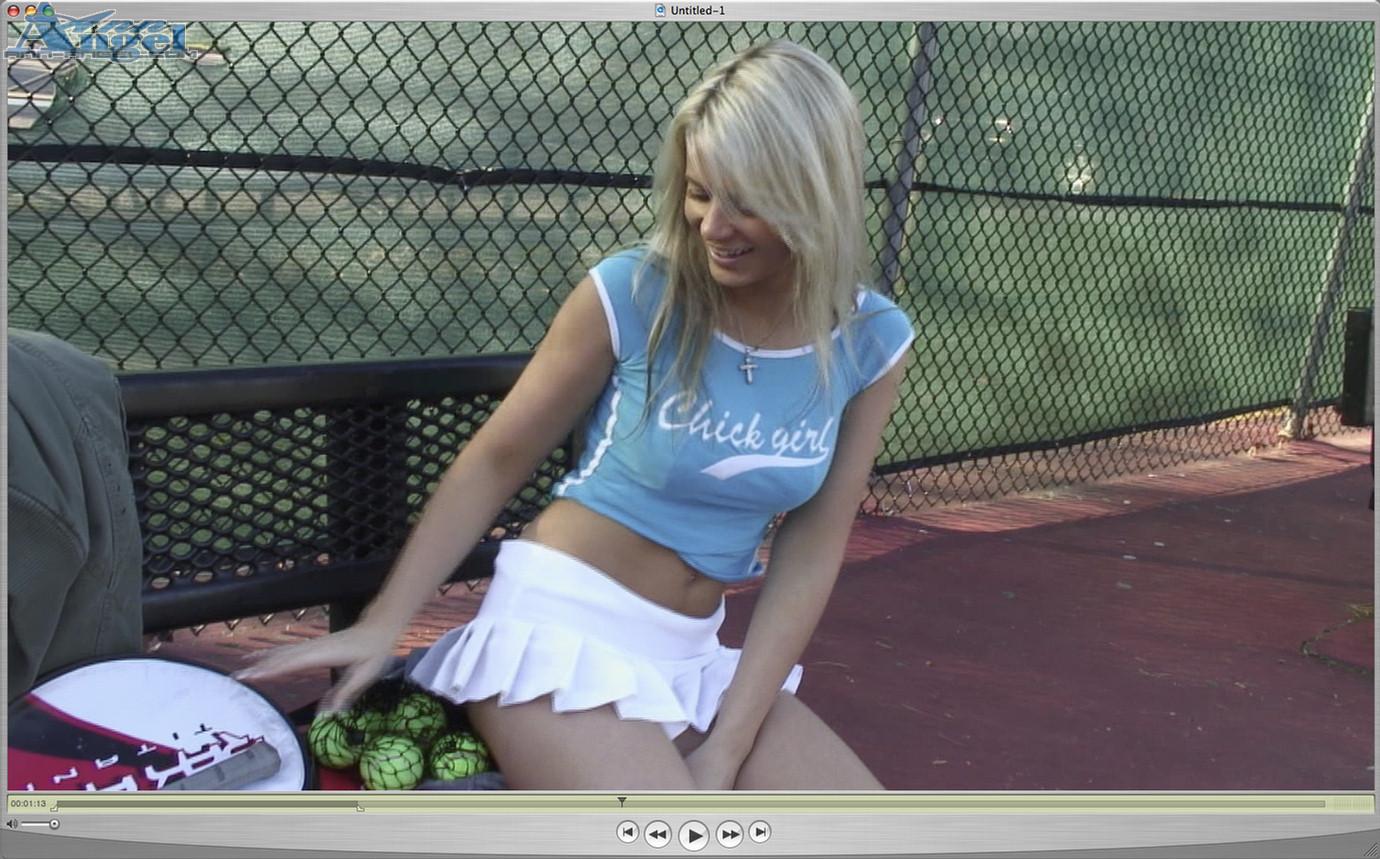 Screencaps von Ann Angel, wie sie mit einem Tennisschläger versaut wird
 #53223378