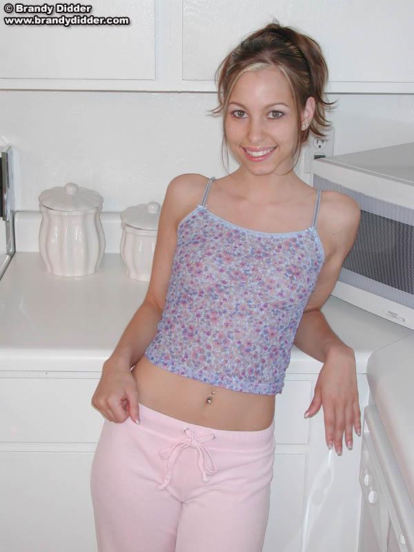 Pictures of teen Brandy Didder showing her tits in the kitchen #53481826