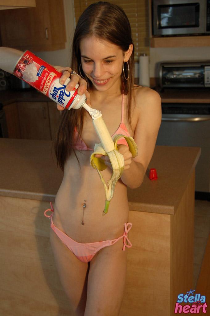 Pictures of Stella Heart getting kinky in the kitchen #60010539