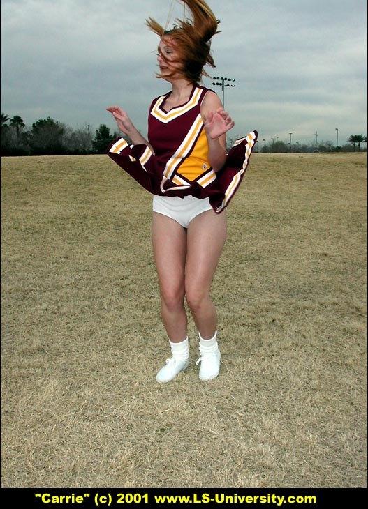 Pictures of a teen cheerleader flashing outside #60577380