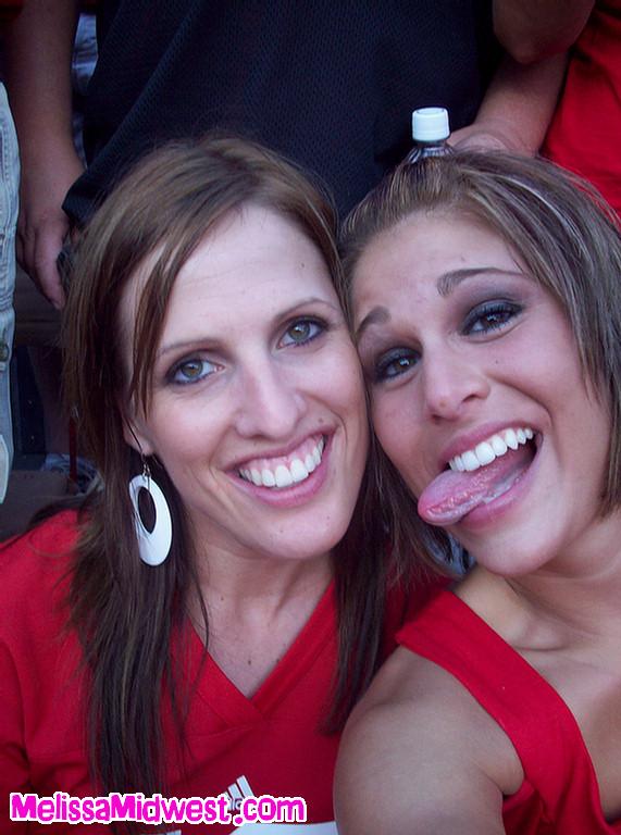 Pictures Of Teen Melissa Midwest Flashing At A Huskers Game