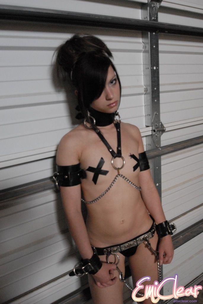 Pictures of teen Emi Clear dressed in some kinky leather #54183364