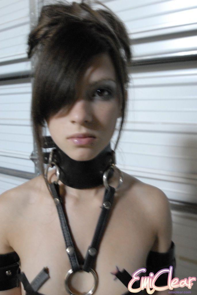Pictures of teen Emi Clear dressed in some kinky leather #54183562