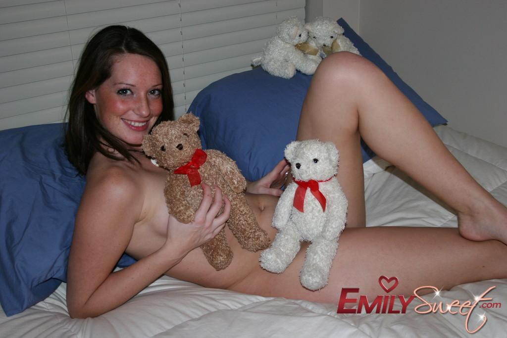 Pictures of Emily Sweet getting ready to spend a night in bed with you #54239294