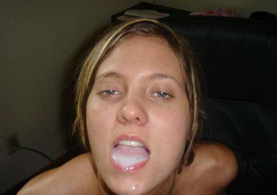 Pictures of an amateur girlfriend drenched in her bf's jizz #60520104