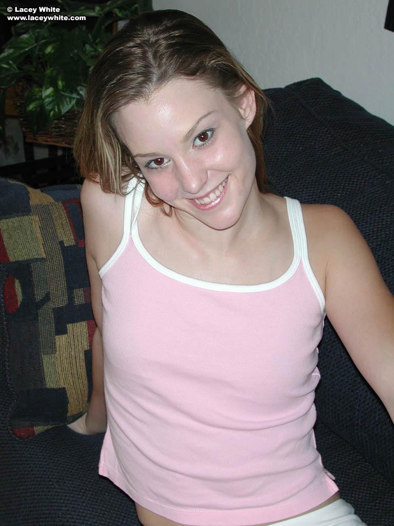 Pics of teen cutie Lacey White flashing her tits #58800829