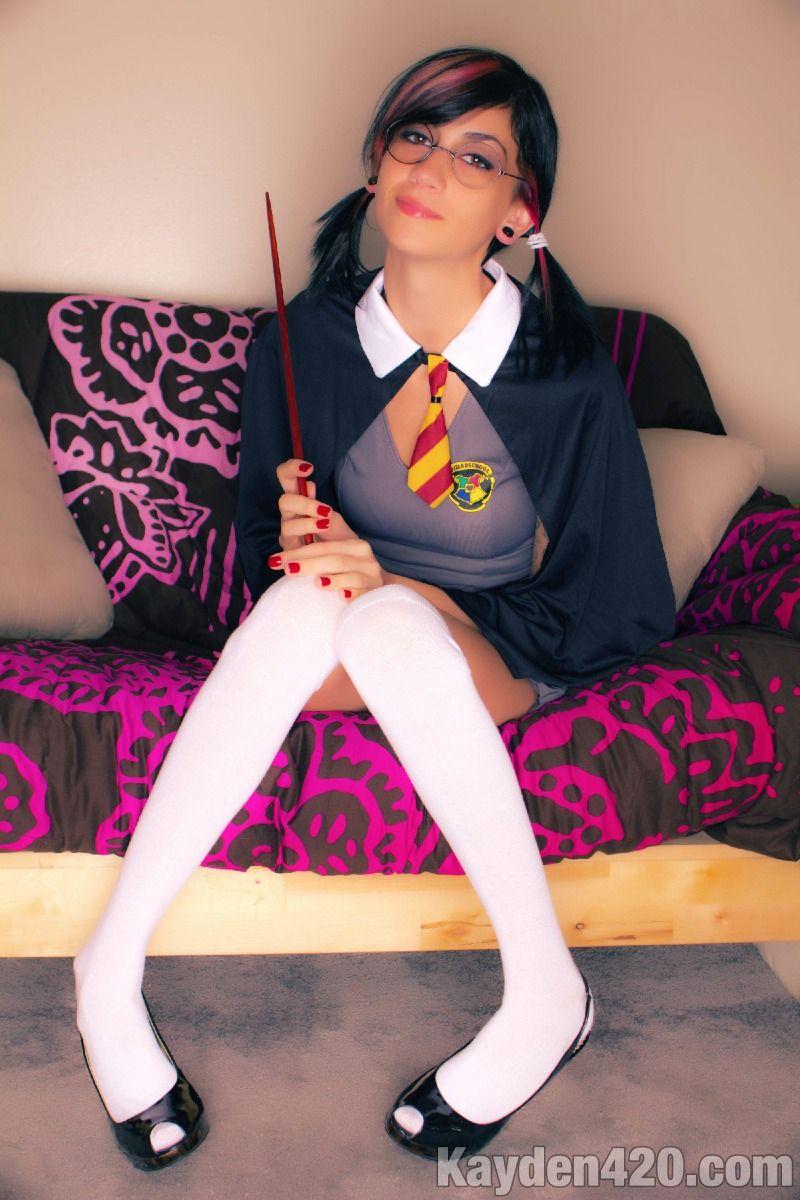 Pictures of Kayden 420 being naughty after a day at Hogwarts #58164680
