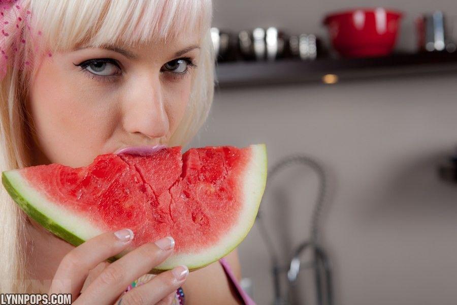 Pictures of Lynn Pops getting kinky with the watermelon #59144936