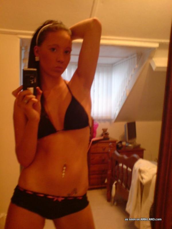 Picutres of a beautiful brunette girlfriend taking pics of herself #60713611