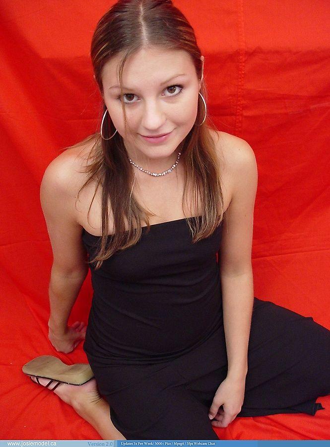 Pictures of teen cutie Josie Model showing you her perky tits #55706136