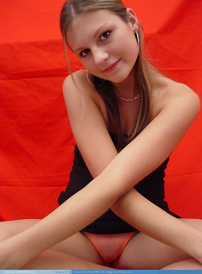 Pictures of teen cutie Josie Model showing you her perky tits #55706257