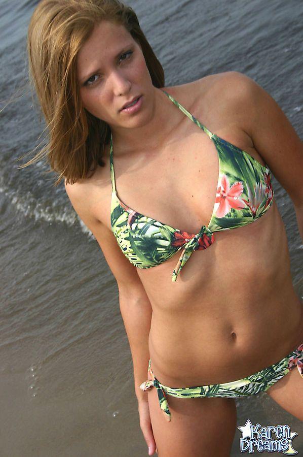Pictures of teen Karen Dreams showing off in her bikini #57996254
