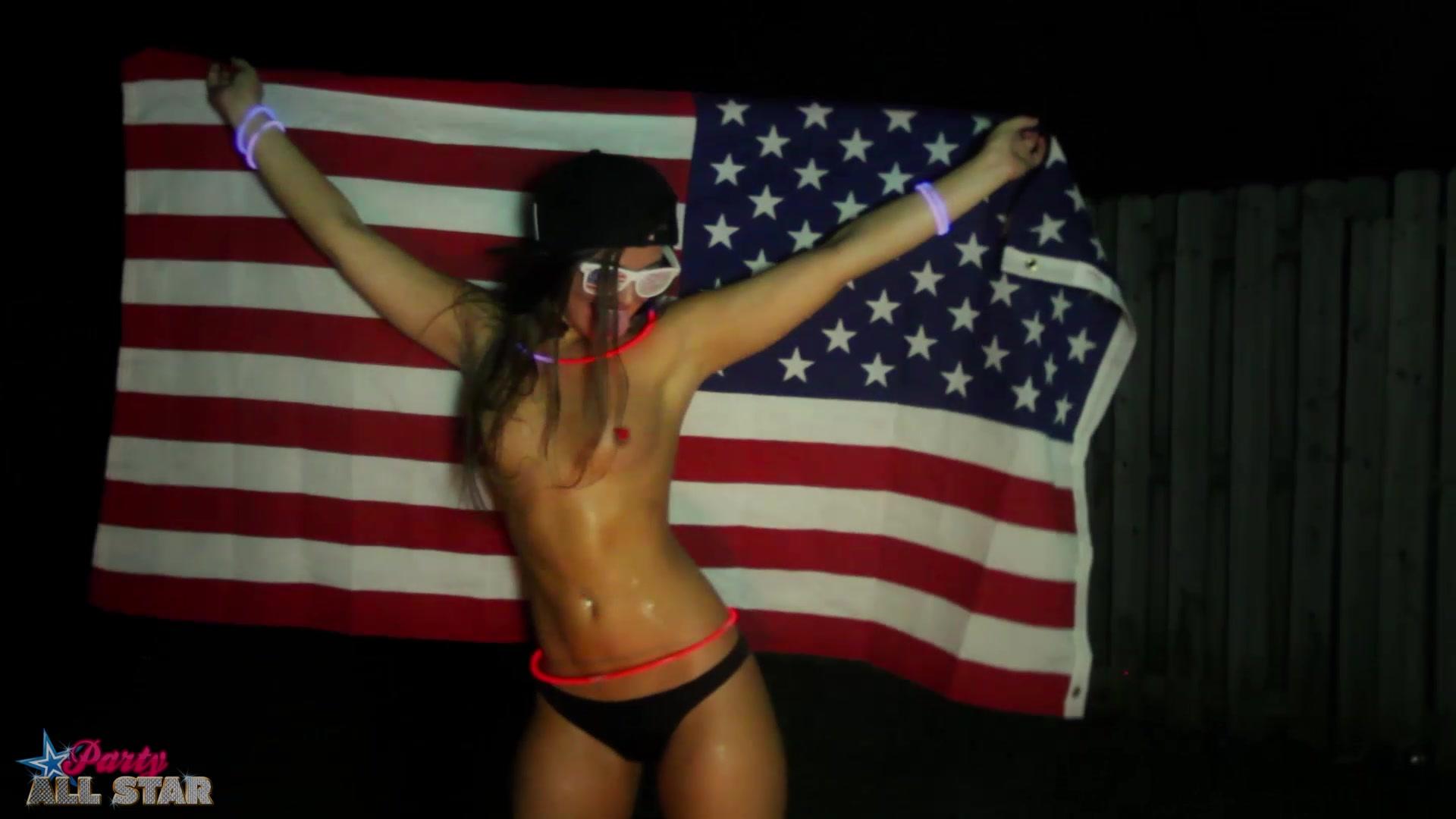 Hot college coed goes wild at a July 4 party #60743088