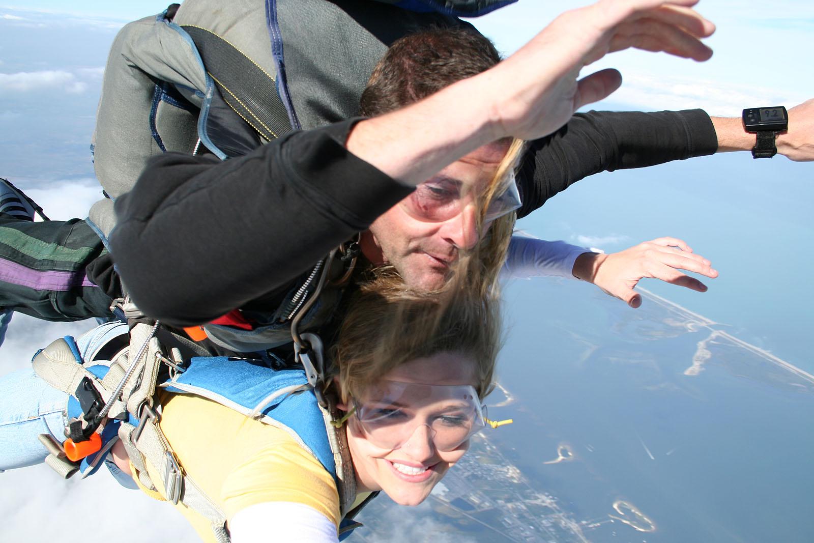 Pictures of Samantha Gauge and Brooke Skye going sky diving #53557378