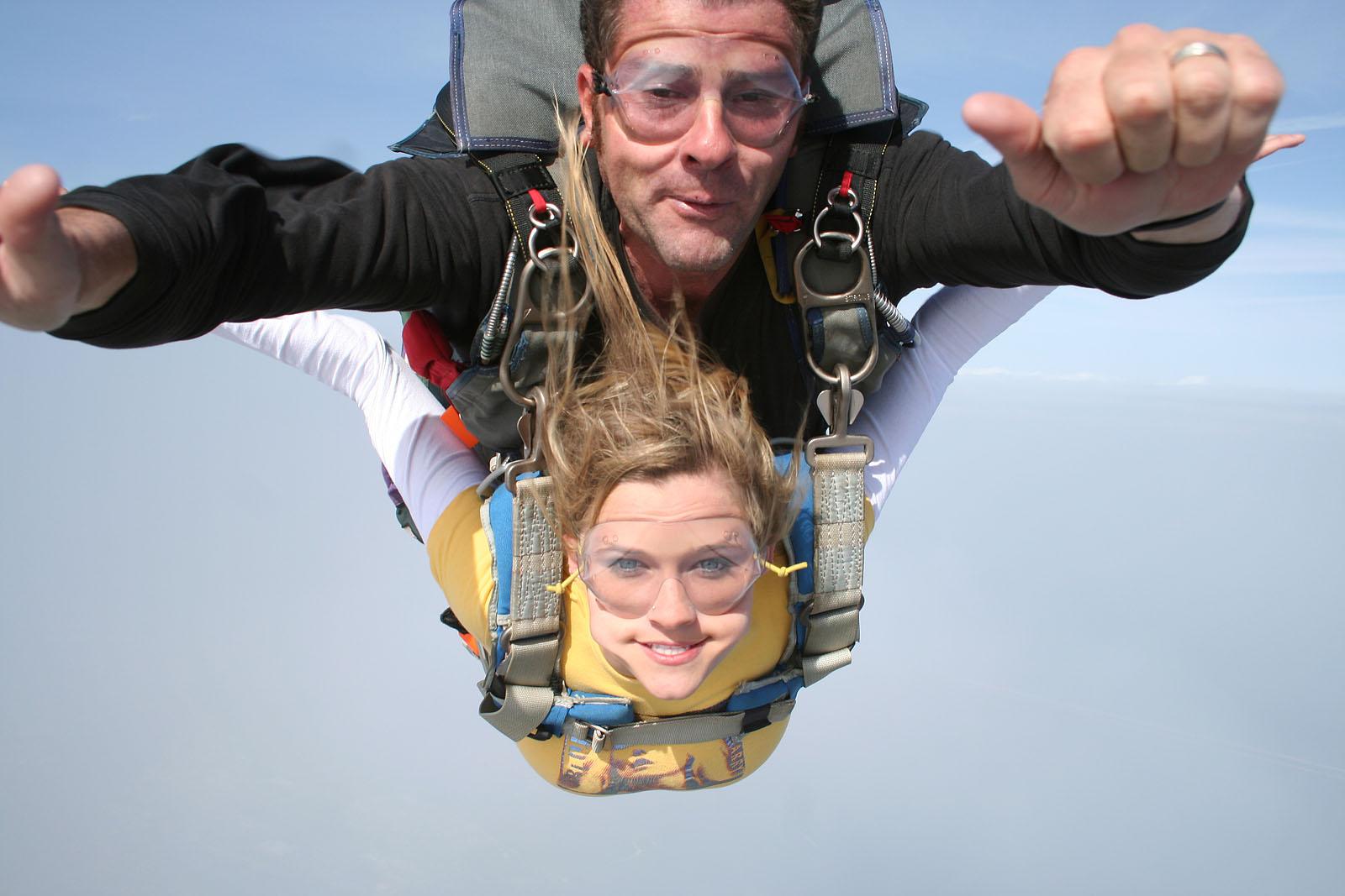Pictures of Samantha Gauge and Brooke Skye going sky diving #53557477